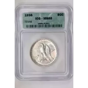 Classic Commemorative Silver--- Texas Independence Centennial 1934-1938-Silver- 0.5 Dollar