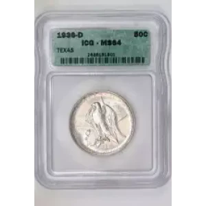 Classic Commemorative Silver--- Texas Independence Centennial 1934-1938-Silver- 0.5 Dollar
