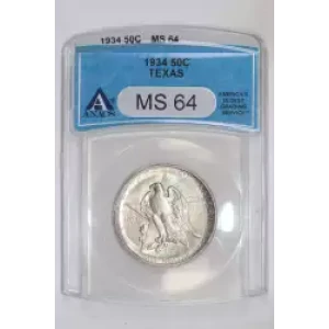 Classic Commemorative Silver--- Texas Independence Centennial 1934-1938-Silver- 0.5 Dollar