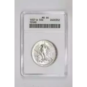 Classic Commemorative Silver--- Texas Independence Centennial 1934-1938-Silver- 0.5 Dollar