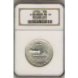 Classic Commemorative Silver--- Wisconsin Territorial Centennial 1936 -Silver- 0.5 Dollar (3)
