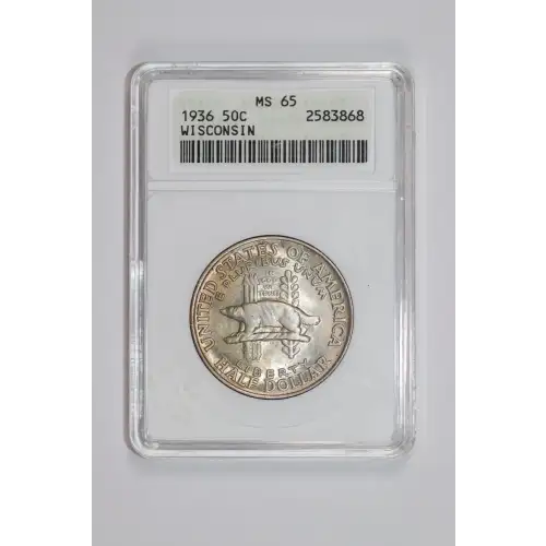 Classic Commemorative Silver--- Wisconsin Territorial Centennial 1936 -Silver- 0.5 Dollar