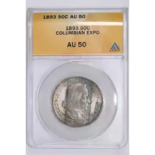 Classic Commemorative Silver--- World's Columbian Exposition Half Dollar 1892 - 1893 -Silver- 0.5 Dollar