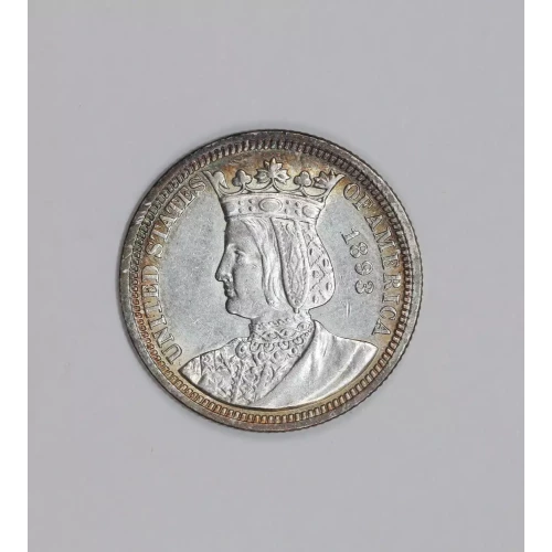 Classic Commemorative Silver--- World's Columbian Exposition, Isabella Quarter 1893-Silver- 0.25 Dollar