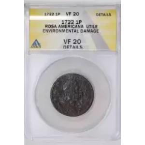 Colonial-French New World Issues-Coinage of 1721-1722-French Colonials in General 1767 Sou-copper- 1 Sou