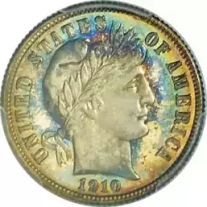 Dimes---Barber or Liberty Head 1892-1916 -Silver- 1 Dime (3)