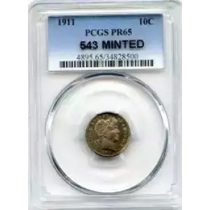 Dimes---Barber or Liberty Head 1892-1916 -Silver- 1 Dime (3)