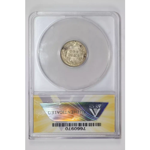 Dimes---Barber or Liberty Head 1892-1916 -Silver- 1 Dime (2)