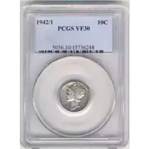 Dimes---Winged Liberty Head or Mercury 1916-1945 -Silver- 1 Dime (3)