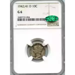 Dimes---Winged Liberty Head or Mercury 1916-1945 -Silver- 1 Dime (3)