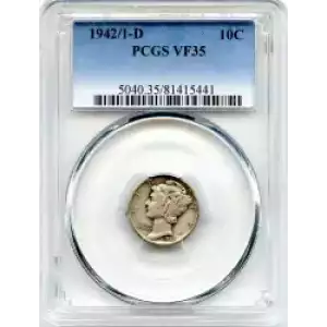 Dimes---Winged Liberty Head or Mercury 1916-1945 -Silver- 1 Dime (3)