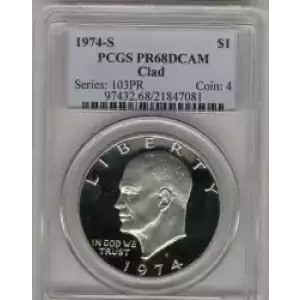 Dollars---Eisenhower 1971-1978 Copper-Nickel- 1 Dollar (3)