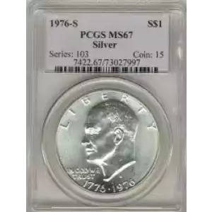 Dollars---Eisenhower 1971-1978 Copper-Nickel- 1 Dollar (3)