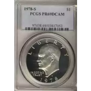 Dollars---Eisenhower 1971-1978 Copper-Nickel- 1 Dollar (3)