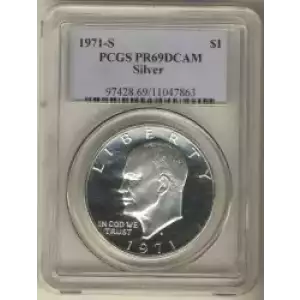 Dollars---Eisenhower 1971-1978 Copper-Nickel- 1 Dollar (3)