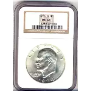 Dollars---Eisenhower 1971-1978 Copper-Nickel- 1 Dollar (3)