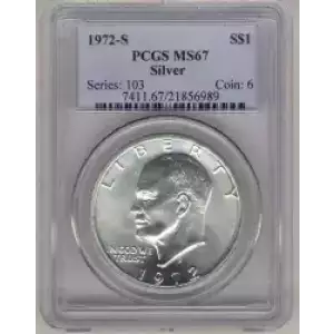 Dollars---Eisenhower 1971-1978 Copper-Nickel- 1 Dollar (3)