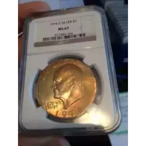 Dollars---Eisenhower 1971-1978 Copper-Nickel- 1 Dollar (3)