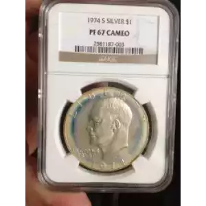 Dollars---Eisenhower 1971-1978 Copper-Nickel- 1 Dollar (3)