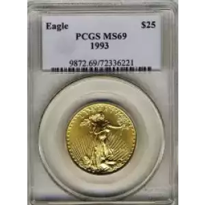 Gold Bullion-Gold Eagles--$25 Gold Eagle 1/2 oz -Gold- 25 Dollar (3)