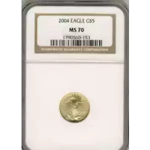 Gold Bullion-Gold Eagles--$5 Gold Eagle 1/10 oz -Gold- 5 Dollar (3)
