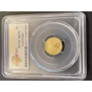 Gold Bullion-Gold Eagles--$5 Gold Eagle 1/10 oz -Gold- 5 Dollar (3)