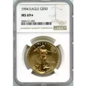 Gold Bullion-Gold Eagles--$50 Gold Eagle 1 oz -Gold- 50 Dollar (3)