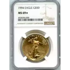 Gold Bullion-Gold Eagles--$50 Gold Eagle 1 oz -Gold- 50 Dollar (3)