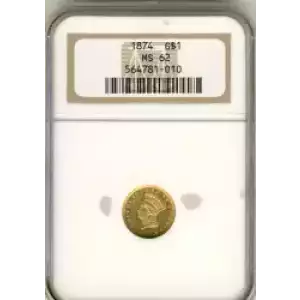 Gold Dollars---Indian Princess Head, Large Head 1856-1889 -Gold- 1 Dollar (3)