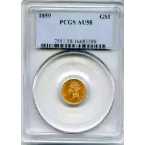 Gold Dollars---Indian Princess Head, Large Head 1856-1889 -Gold- 1 Dollar (3)