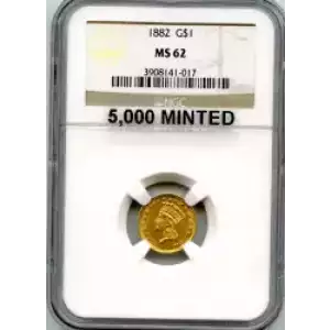 Gold Dollars---Indian Princess Head, Large Head 1856-1889 -Gold- 1 Dollar (3)