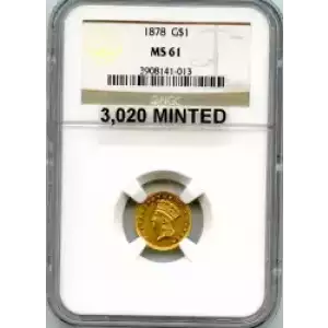 Gold Dollars---Indian Princess Head, Large Head 1856-1889 -Gold- 1 Dollar (3)