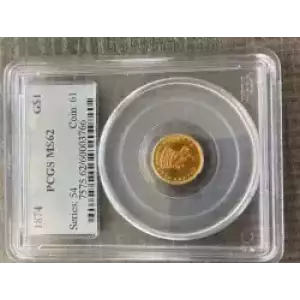 Gold Dollars---Indian Princess Head, Large Head 1856-1889 -Gold- 1 Dollar (3)