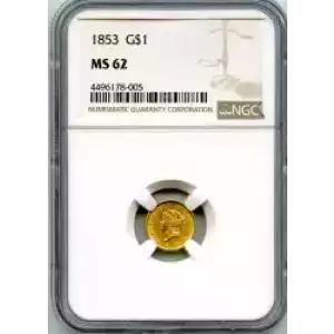 Gold Dollars---Liberty Head 1849-1854 -Gold- 1 Dollar (3)