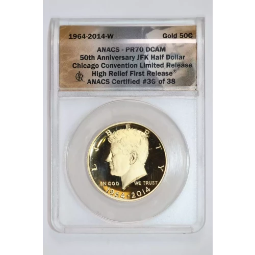 Gold Kennedy Half Dollar