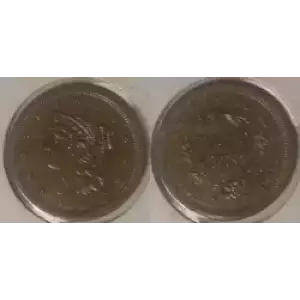 Half Cents -Braided Hair 1840-57 -Copper (3)