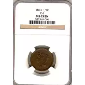 Half Cents -Braided Hair 1840-57 -Copper (3)