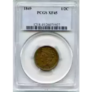 Half Cents -Braided Hair 1840-57 -Copper (3)