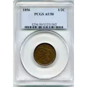 Half Cents -Braided Hair 1840-57 -Copper (3)