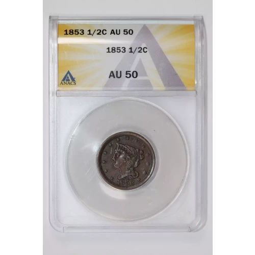 Half Cents -Braided Hair 1840-57 -Copper