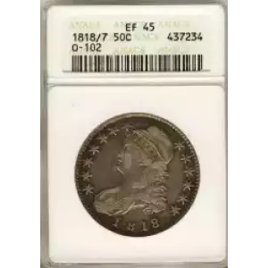 Half Dollars---Capped Bust, Reeded Edge 1836-1839 -Silver- 0.5 Dollar (3)