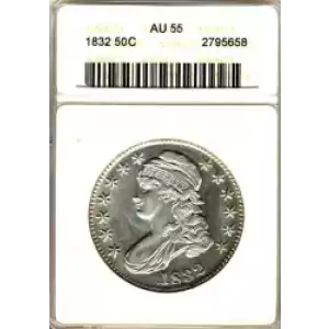 Half Dollars---Capped Bust, Reeded Edge 1836-1839 -Silver- 0.5 Dollar (3)