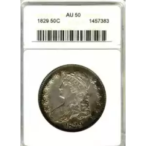 Half Dollars---Capped Bust, Reeded Edge 1836-1839 -Silver- 0.5 Dollar (3)