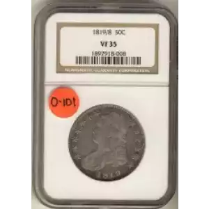 Half Dollars---Capped Bust, Reeded Edge 1836-1839 -Silver- 0.5 Dollar (3)