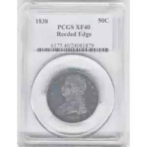 Half Dollars---Capped Bust, Reeded Edge 1836-1839 -Silver- 0.5 Dollar (3)