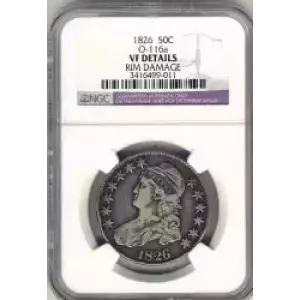 Half Dollars---Capped Bust, Reeded Edge 1836-1839 -Silver- 0.5 Dollar (3)