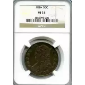 Half Dollars---Capped Bust, Reeded Edge 1836-1839 -Silver- 0.5 Dollar (3)