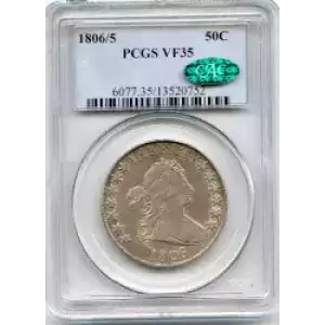 Half Dollars---Capped Bust, Reeded Edge 1836-1839 -Silver- 0.5 Dollar (3)