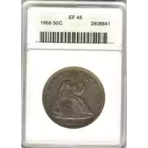 Half Dollars---Liberty Seated 1839-1891 -Silver- 0.5 Dollar (3)