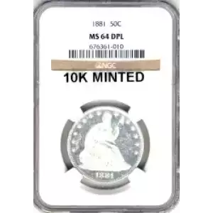 Half Dollars---Liberty Seated 1839-1891 -Silver- 0.5 Dollar (3)